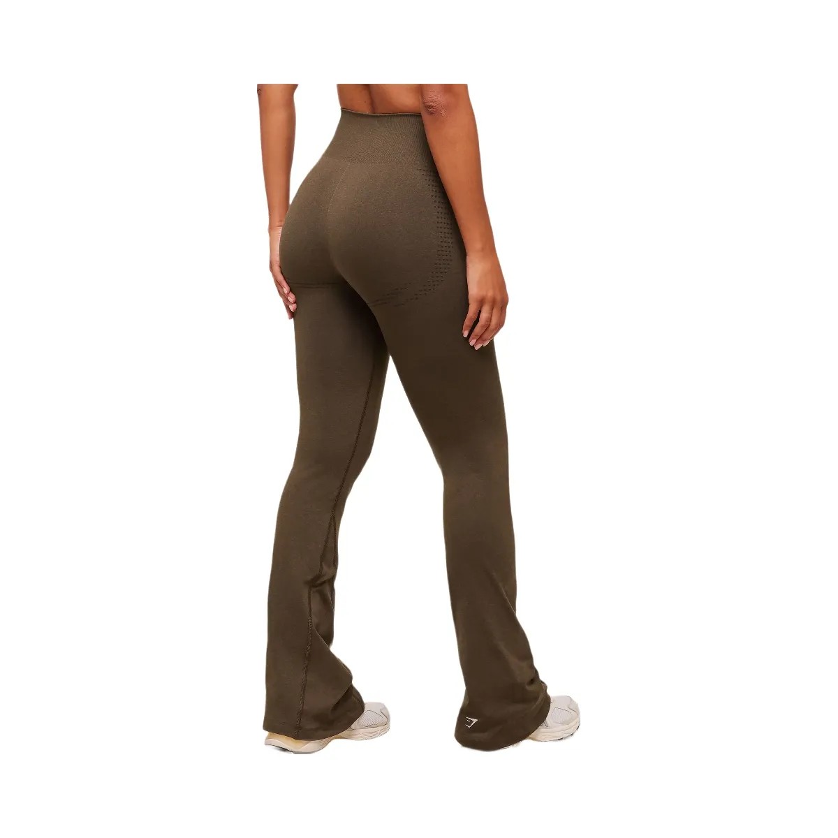 Gymshark Vital Soft Flared Leggings - Espresso Marl - HypeFly India View 3