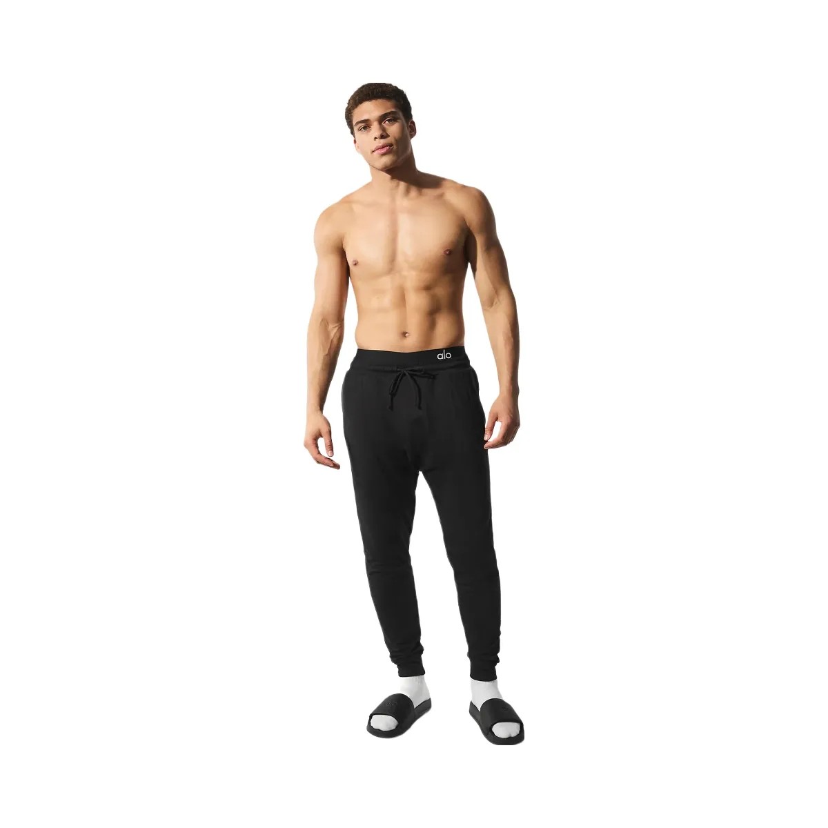 Alo Men's Conquer Revitalize Pant - Black - HypeFly India View 1