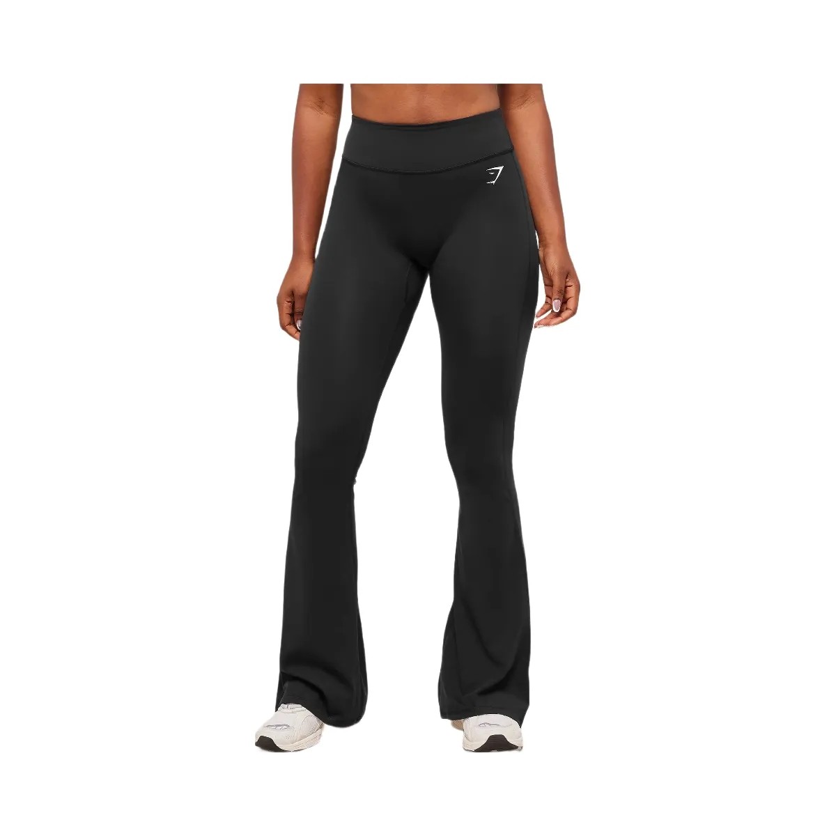Gymshark Superset Back Pocket Flared Leggings - Black - HypeFly India View 1