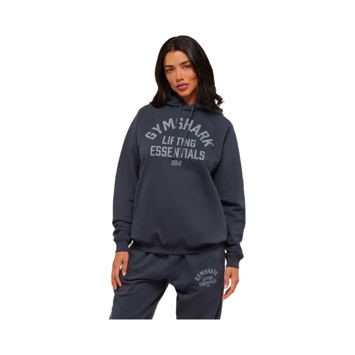 Gymshark Lifting Essentials Hoodie - Heavy Blue - HypeFly India View 1