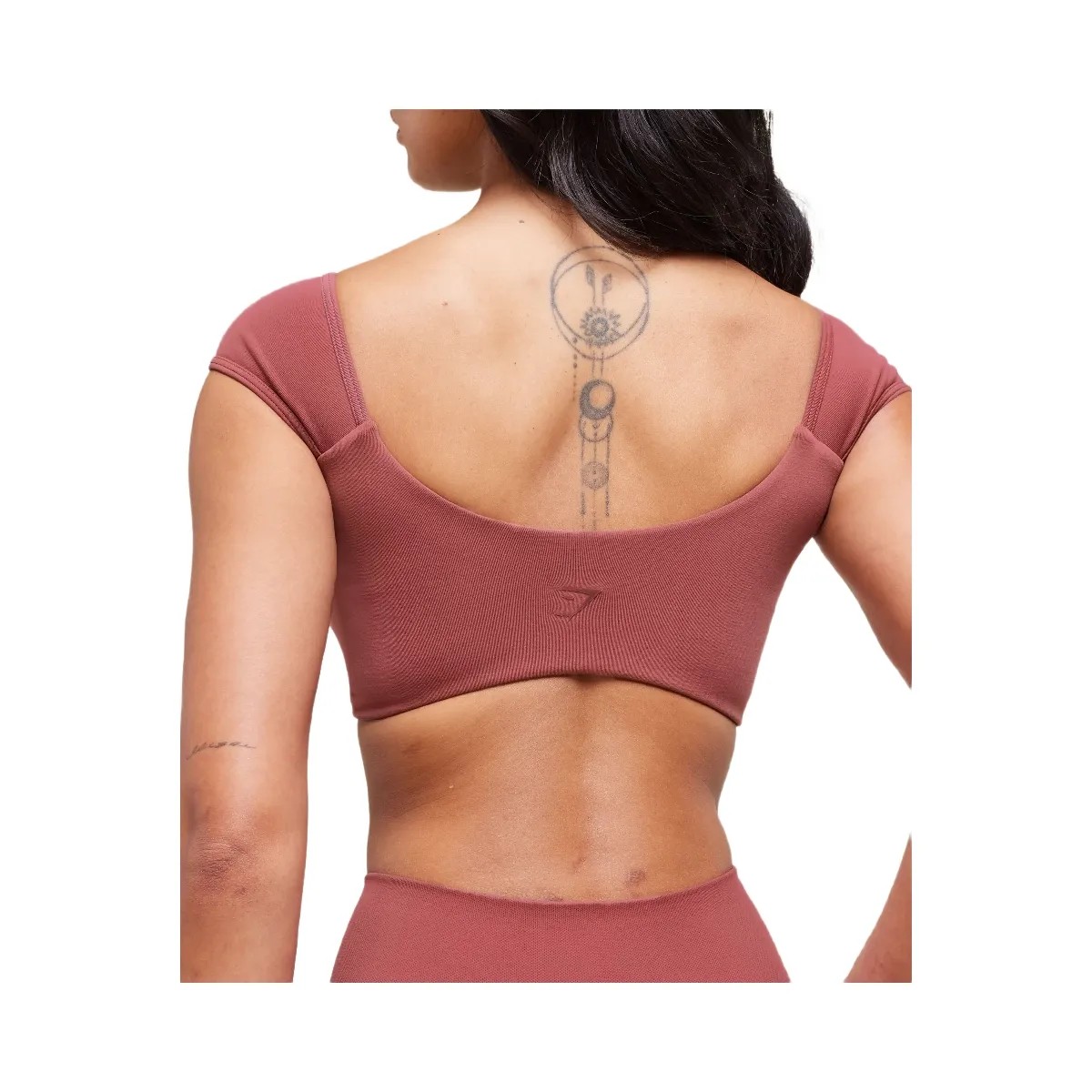 Gymshark Soft Sculpt Cap Sleeve Bralette - Washed Berry Pink - HypeFly India View 4