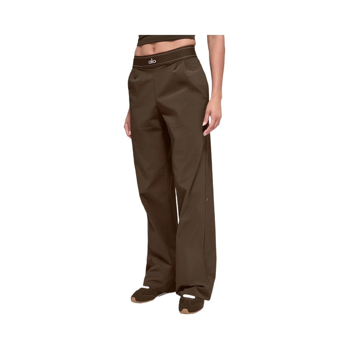 Alo Women's Suit Up Trouser (Long) - Espresso - HypeFly India View 1