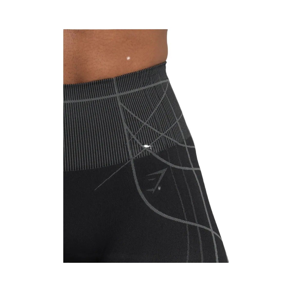 Gymshark Apex Seamless Leggings - Black/Graphite Grey - HypeFly India View 6
