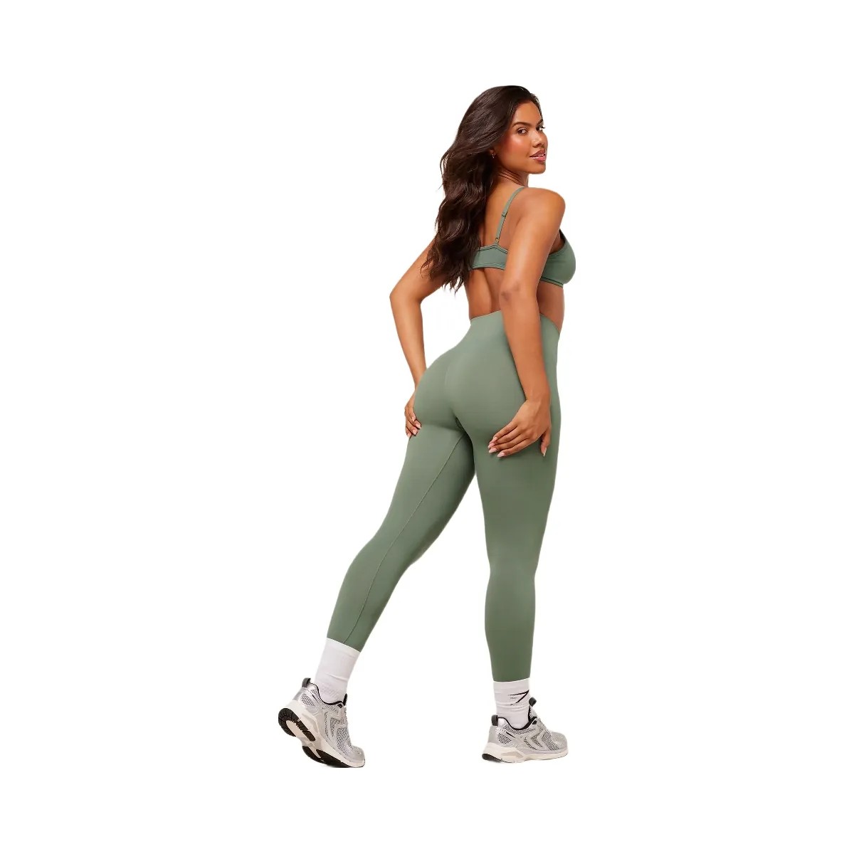Gymshark Soft Sculpt Leggings - Unit Green - HypeFly India View 6