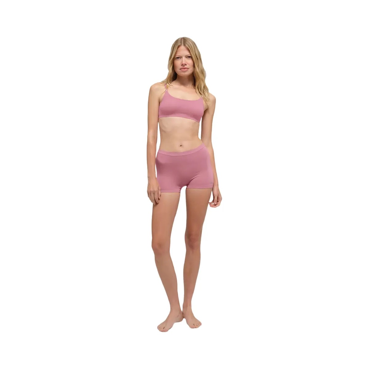 Alo Women's Sheer Glow Bra - Pink Wild Rose - HypeFly India View 4