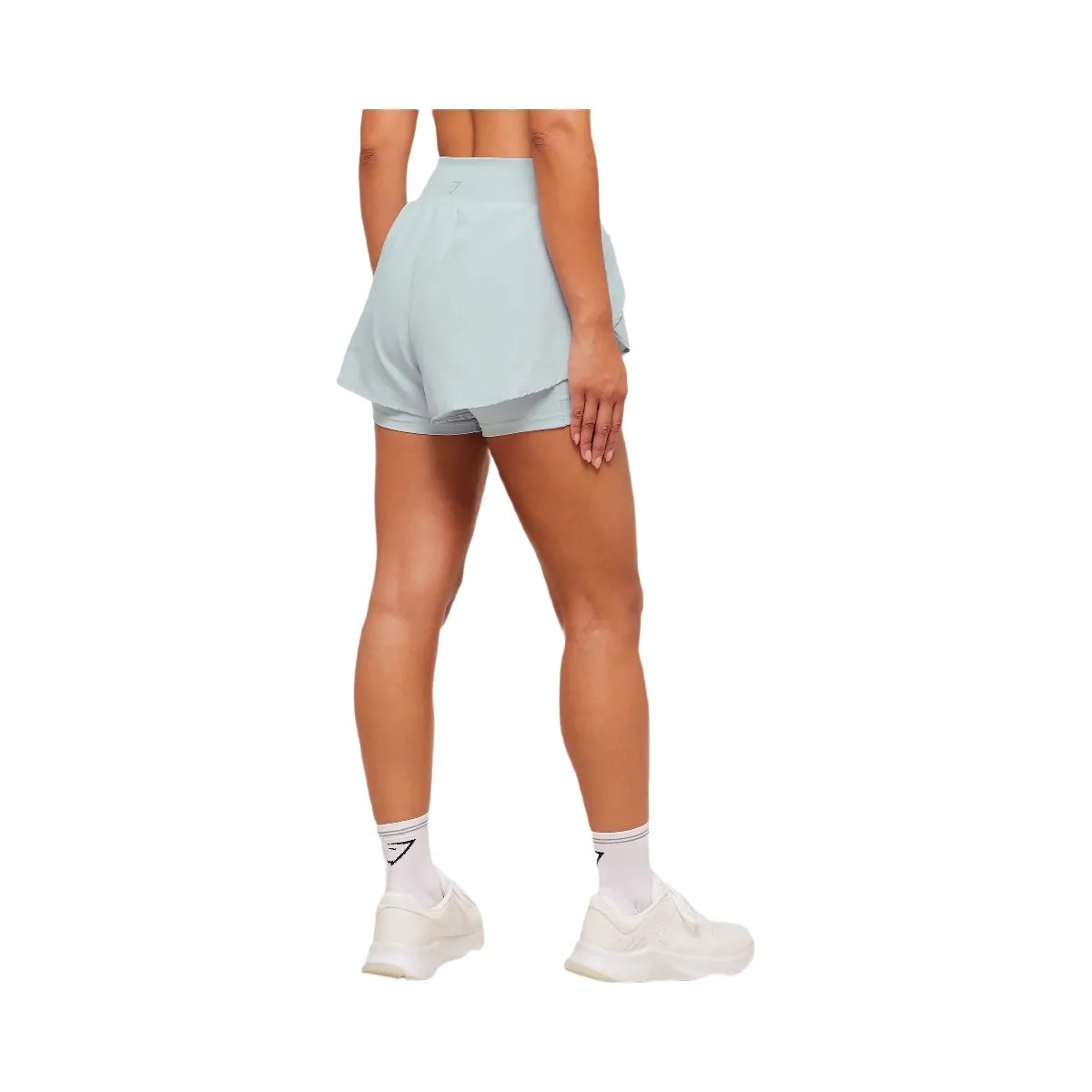 Gymshark Running 2-in-1 Shorts - Smoke Blue - HypeFly India View 2