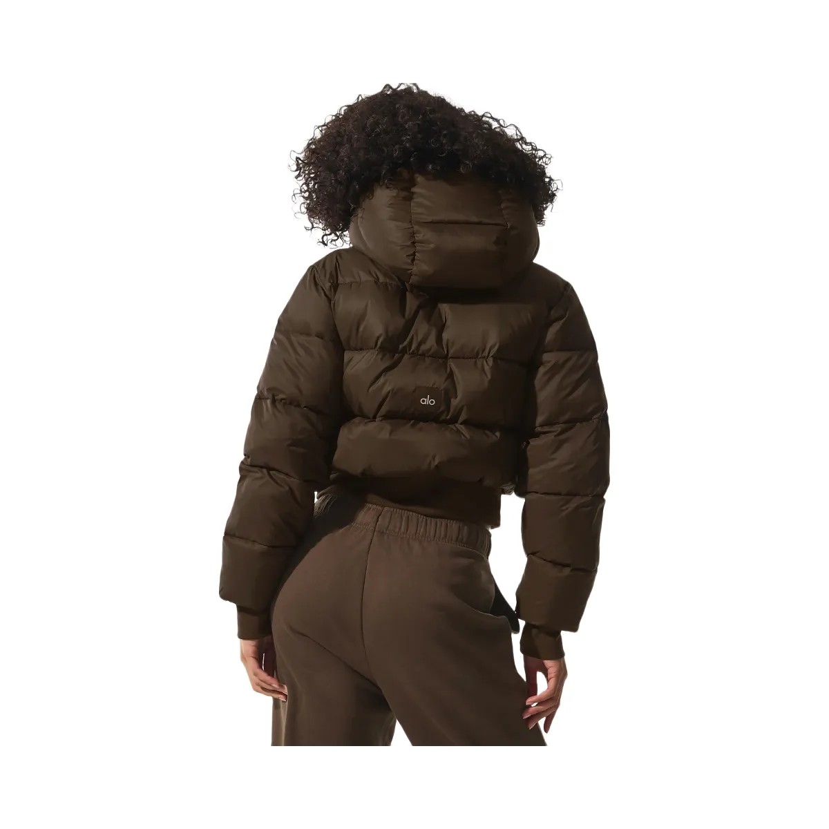 Alo Women's Foxy Puffer Jacket - Espresso - HypeFly India View 3