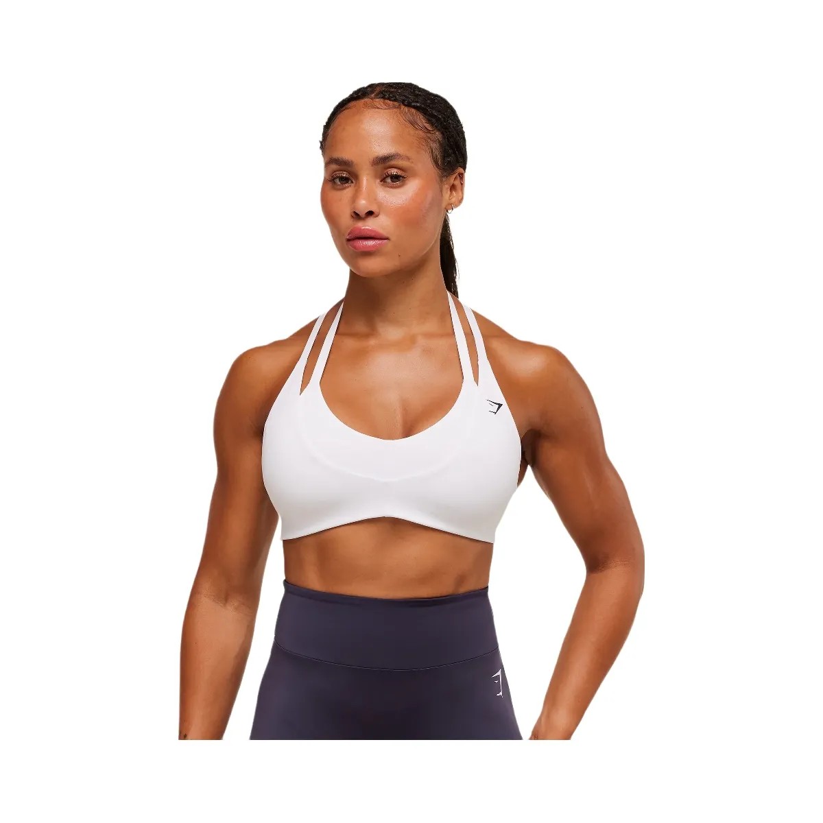 Gymshark Reps T Back Sports Bra - White - HypeFly India View 2