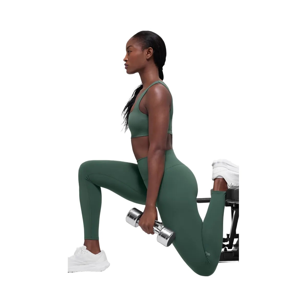 Alo Women's ALO Softsculpt High-Waist Legging - Clover Green - HypeFly India View 4