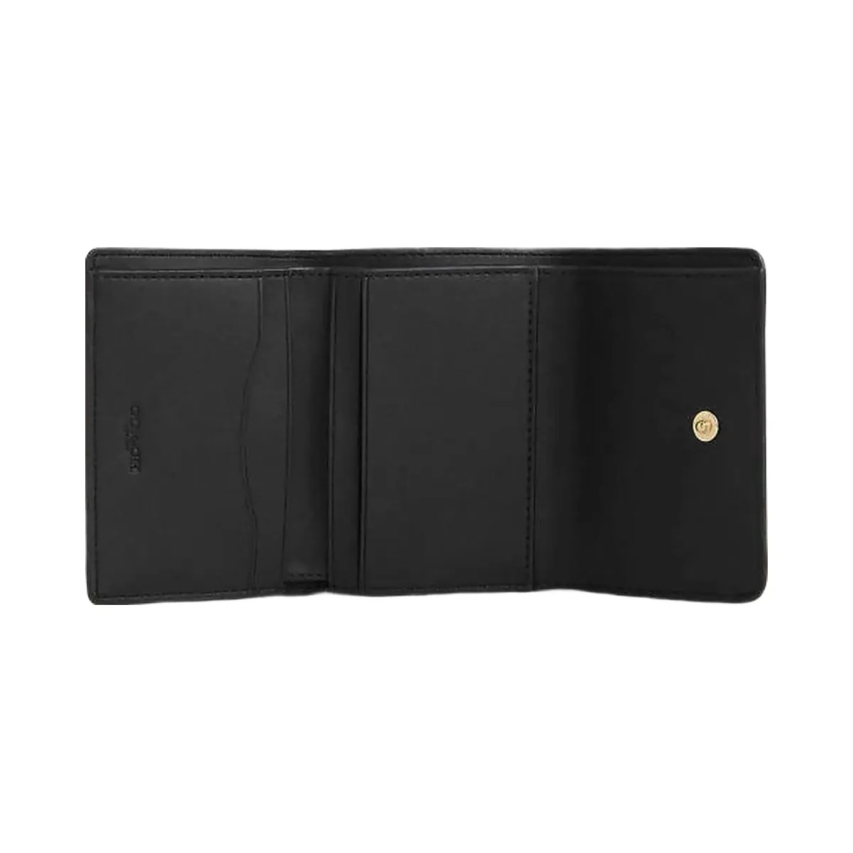 Coach Card Holder Wallet With Leopard Print And Signature Canvas Pebbled Leather-Im-Walnut-Leopard Multi - HypeFly India View 4