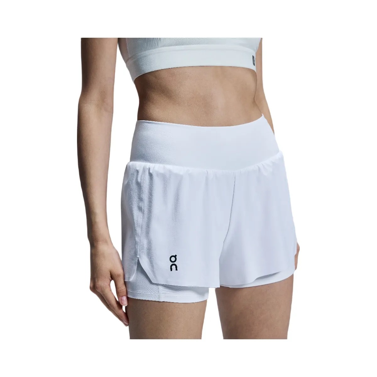 On Court Shorts White - HypeFly India View 4