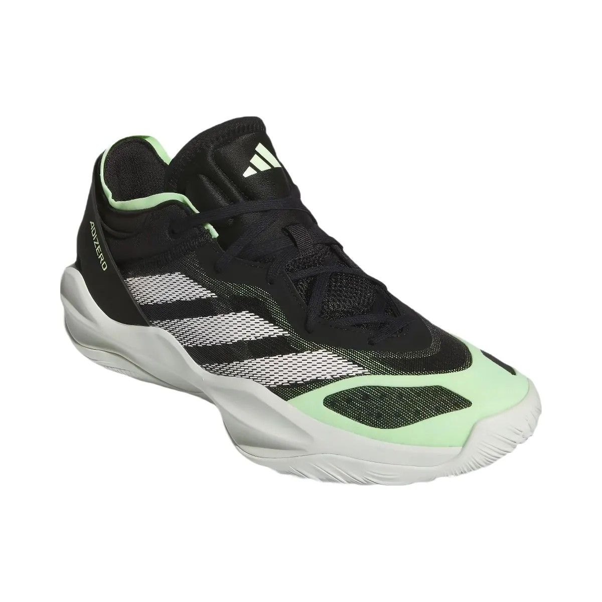 Adidas Adizero Select 2.0 Low Core Black Cloud White Green Spark - HypeFly India View 3