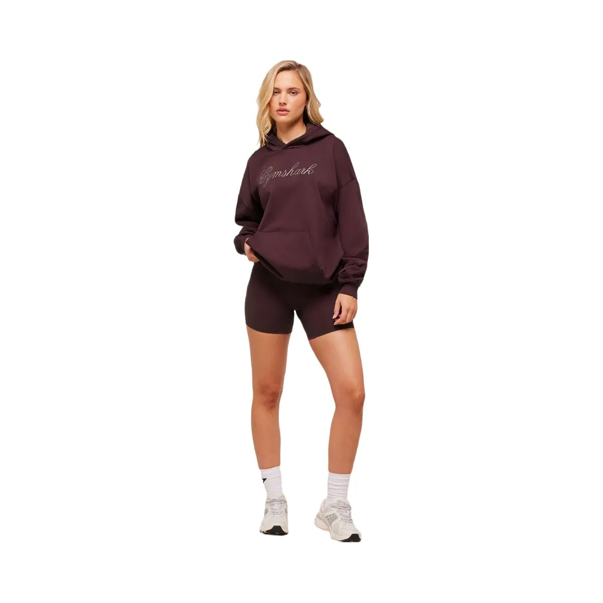 Gymshark All Seasons Graphic Hoodie - GS Cherry Purple - HypeFly India View 3