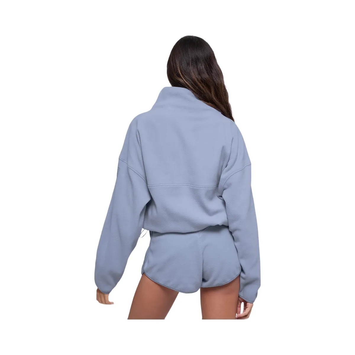 Alo Women's Polar Fleece Retreat Cover Up - Winter Frost - HypeFly India View 3