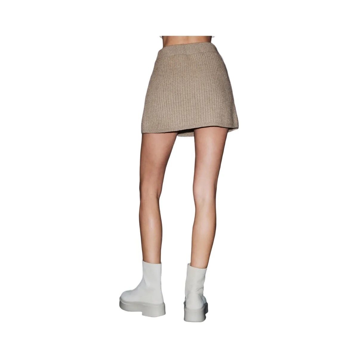 Alo Women's Courchevel Cashmere Skirt - Flax Heather - HypeFly India View 2