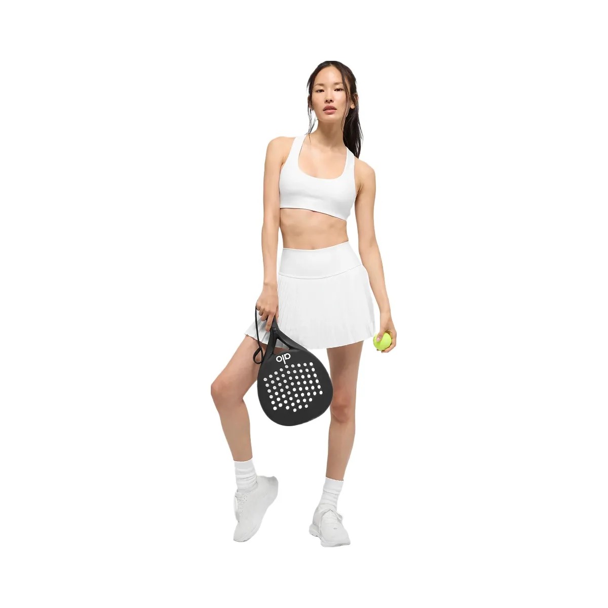 Alo Women's Grand Slam Tennis Skirt - White - HypeFly India View 5