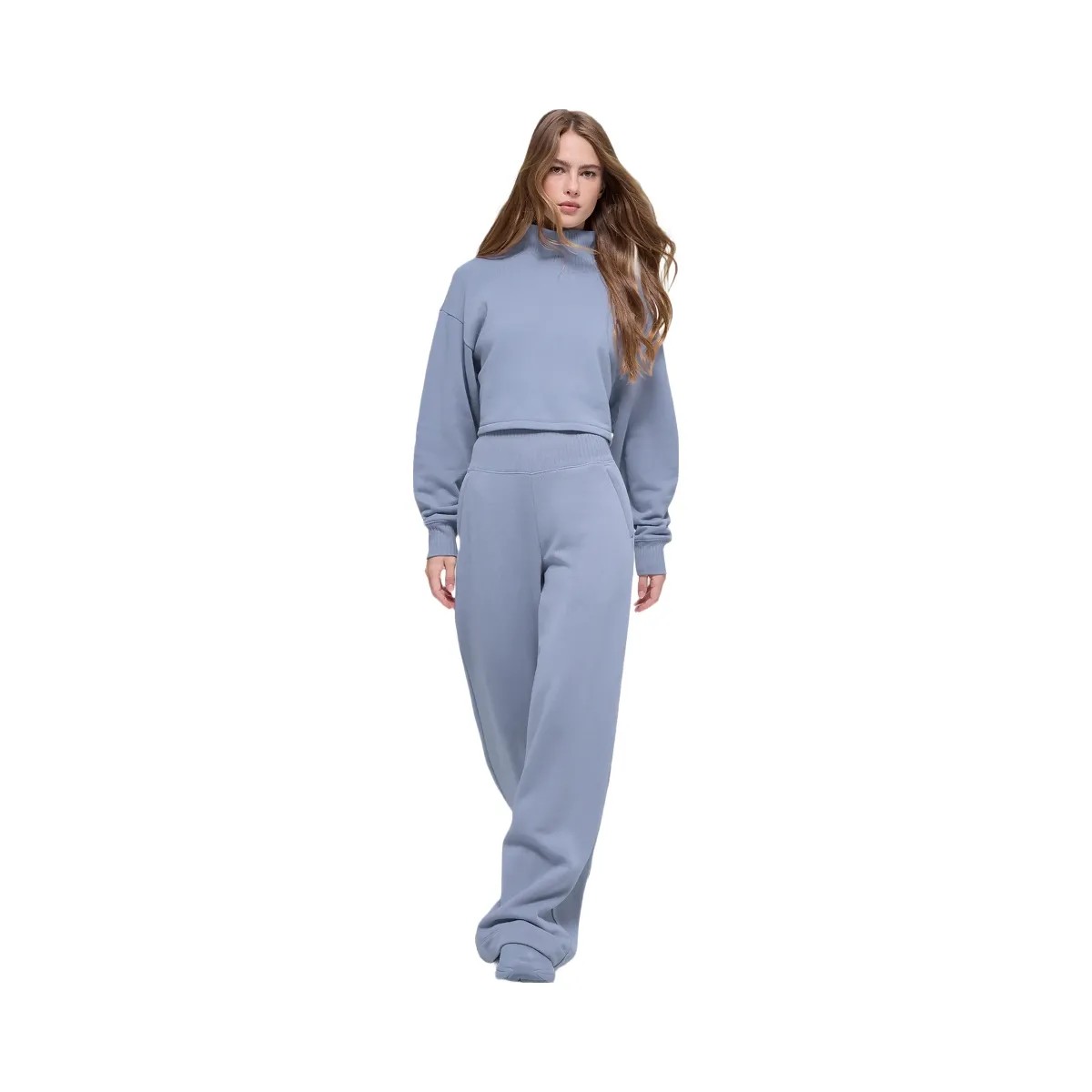 Alo Women's Cropped Serenity Coverup - Winter Frost - HypeFly India View 4