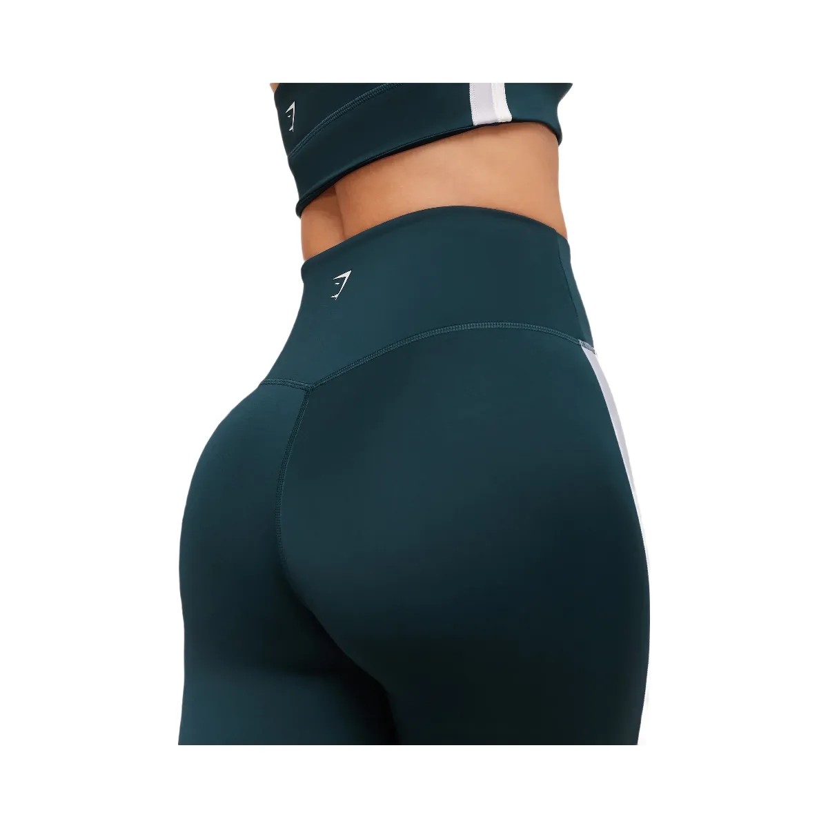 Gymshark Piping Legging - Deep Petrol Blue/Smoke Blue/Soft White - HypeFly India View 5
