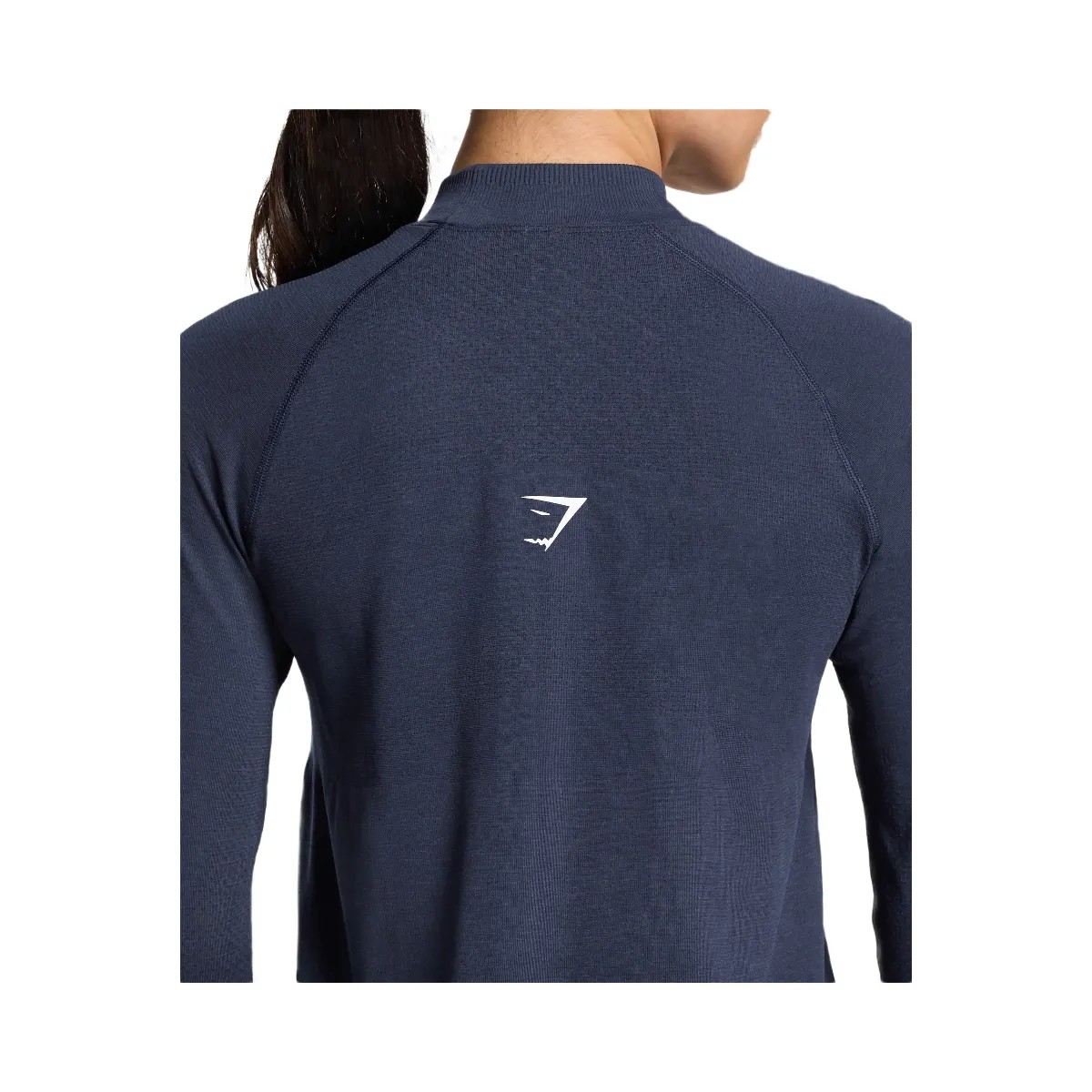 Gymshark Vital Long Line Top - Heavy Blue Marl - HypeFly India View 5