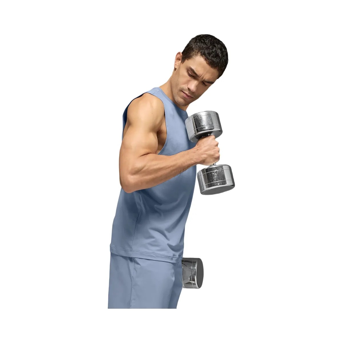 Alo Men's Conquer Muscle Tank - Winter Frost - HypeFly India View 2