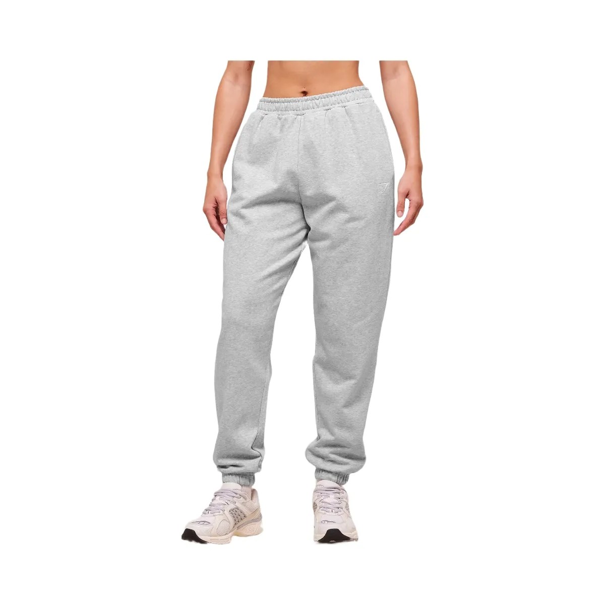 Gymshark Training Fleece Short Jogger - Light Grey Core Marl - HypeFly India View 1