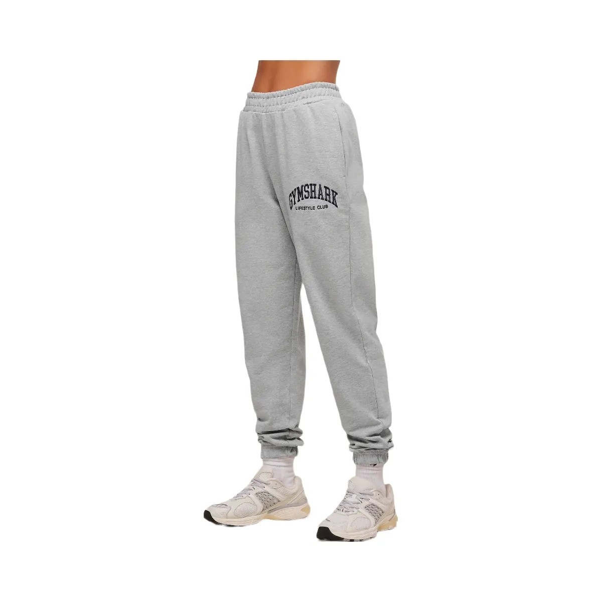 Gymshark Collegiate Graphic Joggers - Light Grey Core Marl - HypeFly India View 6