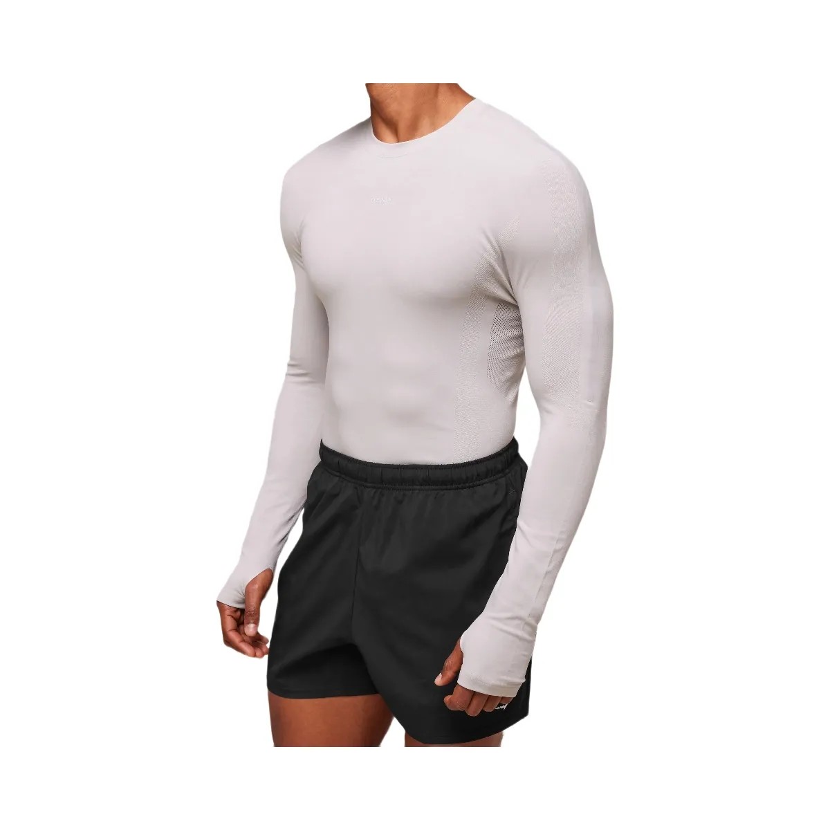 Gymshark everywear Warp Knit LS T-Shirt - Tame Grey - HypeFly India View 4