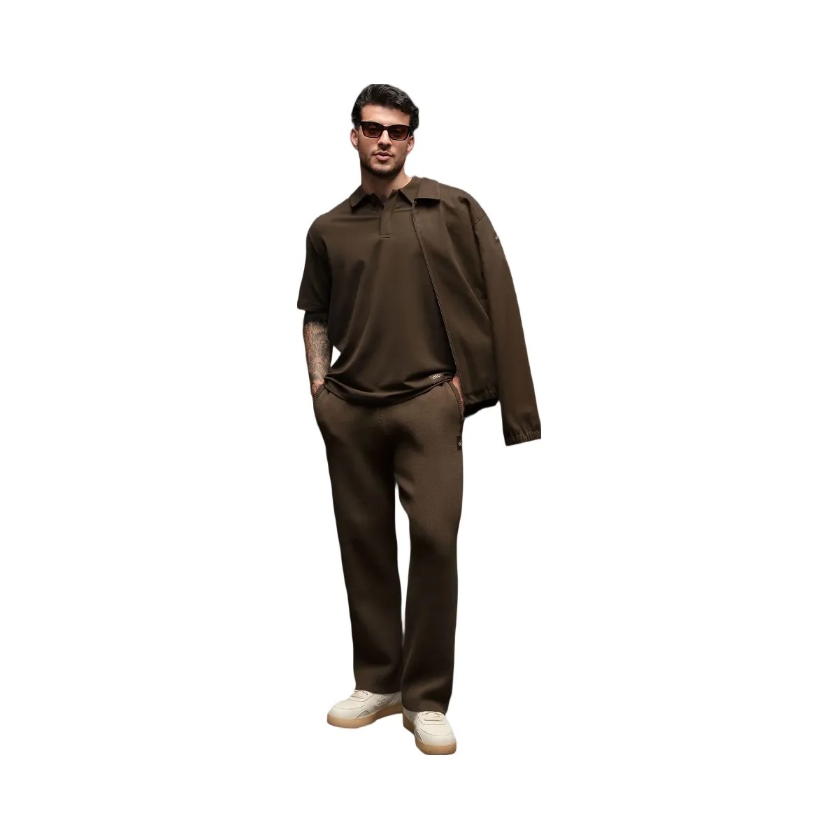 Alo Men's Scholar Straight Leg Sweatpant - Espresso - HypeFly India View 6