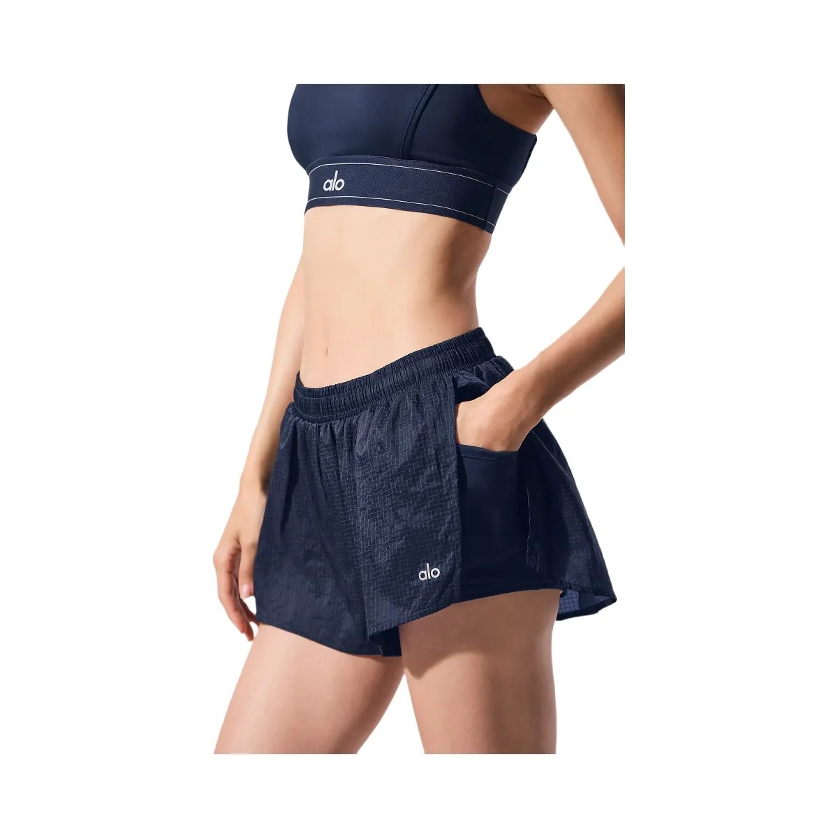 Alo Women's Game Time Short - Navy - HypeFly India View 3