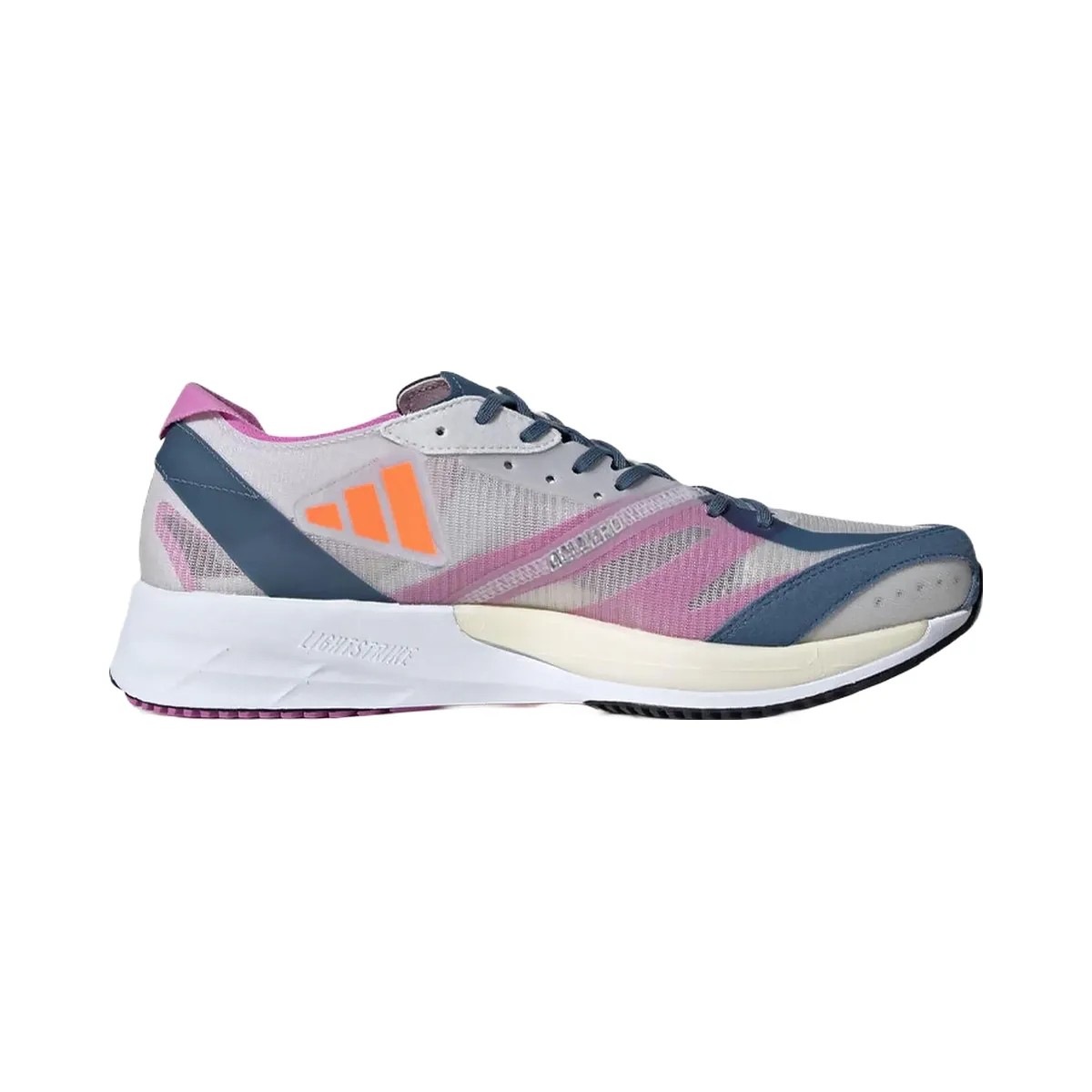Adidas Adizero Adios 7 Dash Grey Solar Orange Wonder Steel - HypeFly India View 1