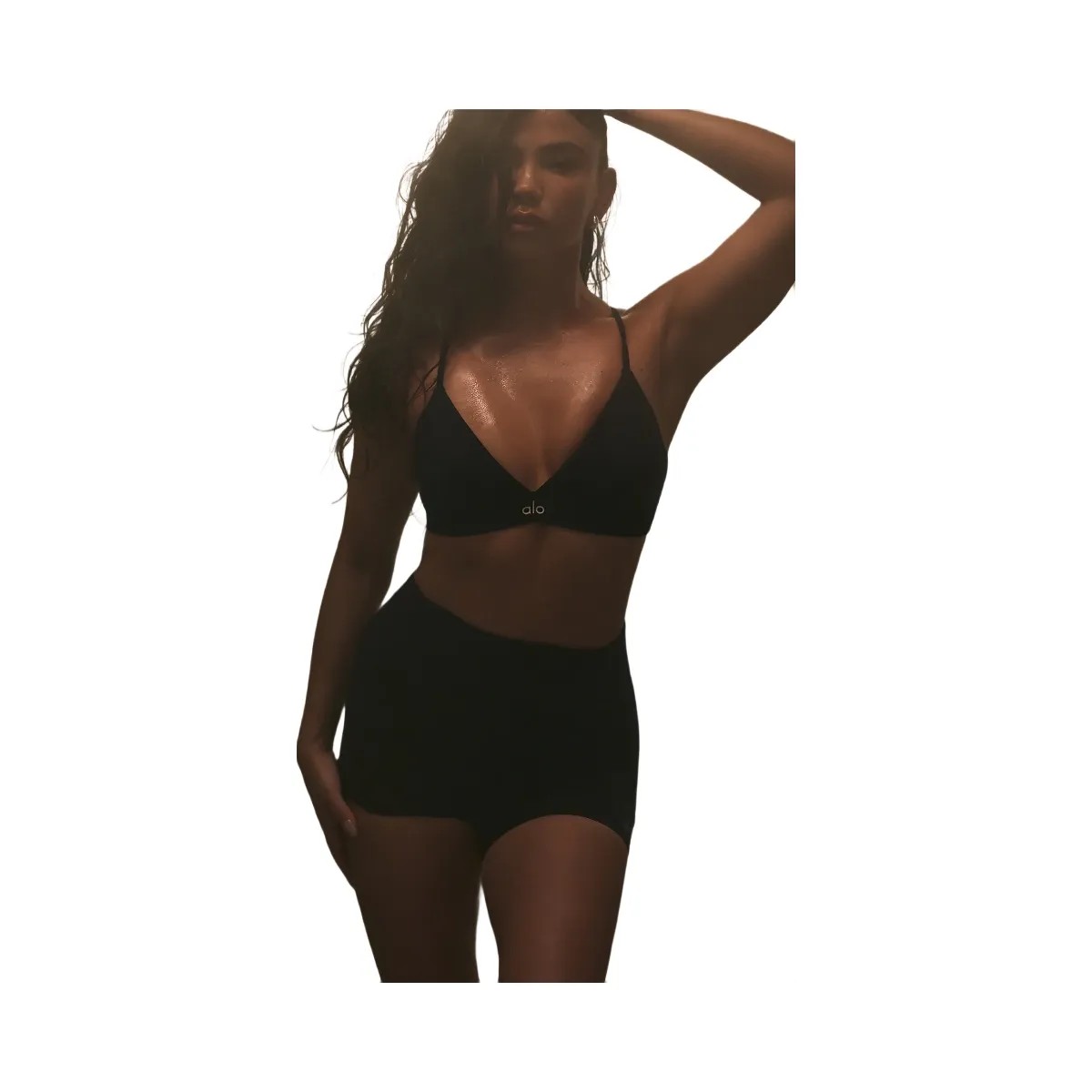 Alo Women's Alosoft High-Waist Carefree Short - Black - HypeFly India View 5