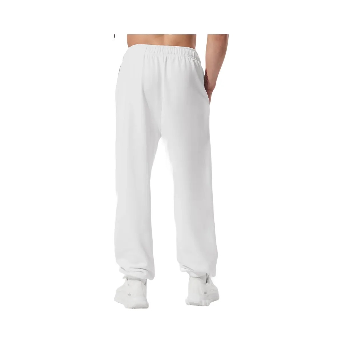 Alo Men's Accolade Sweatpant - White - HypeFly India View 3