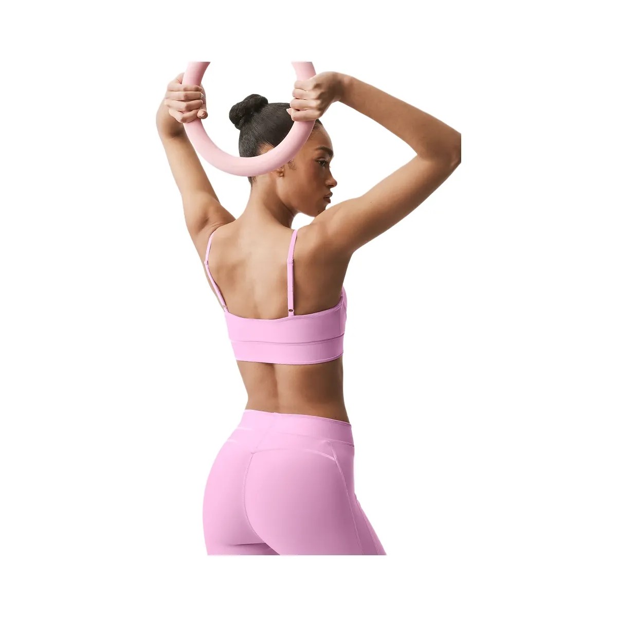 Alo Women's Airlift Love Language Bra - Candy Heart Pink - HypeFly India View 2