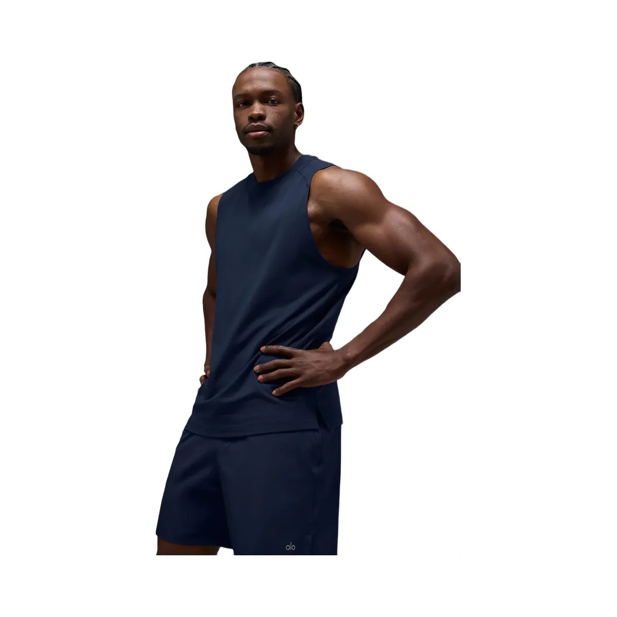 Alo Men's ALO Vapor Muscle Tank - Navy - HypeFly India View 1
