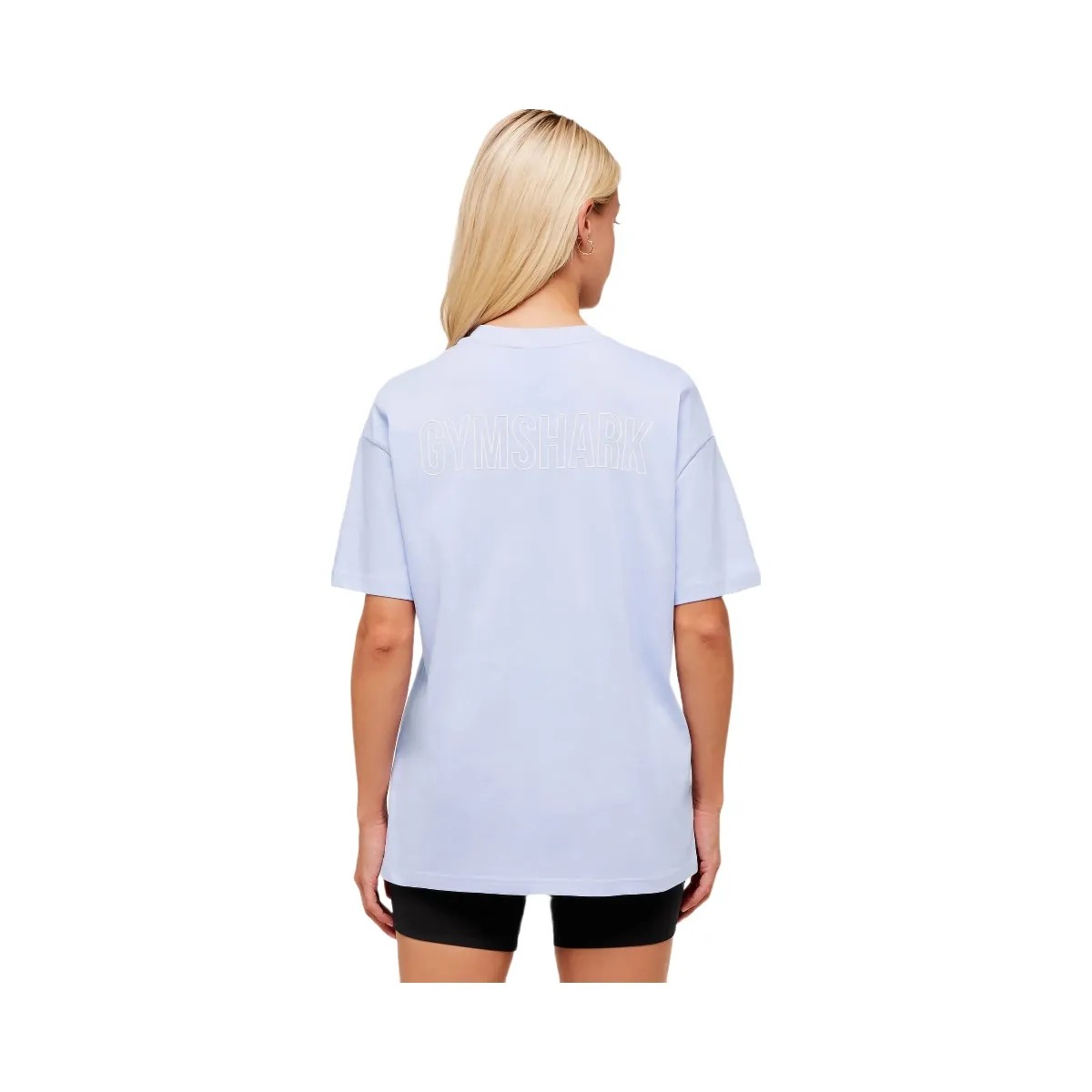 Gymshark Trace Graphic Oversized T-Shirt - Peri Blue - HypeFly India View 2