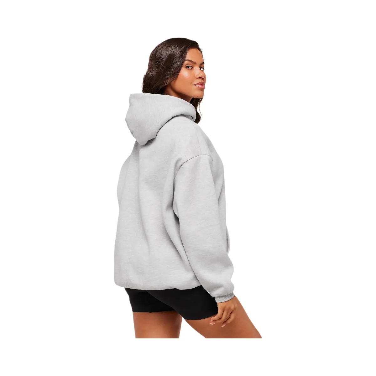 Gymshark Cosy Luxe Hoodie - Soft Grey Marl - HypeFly India View 3
