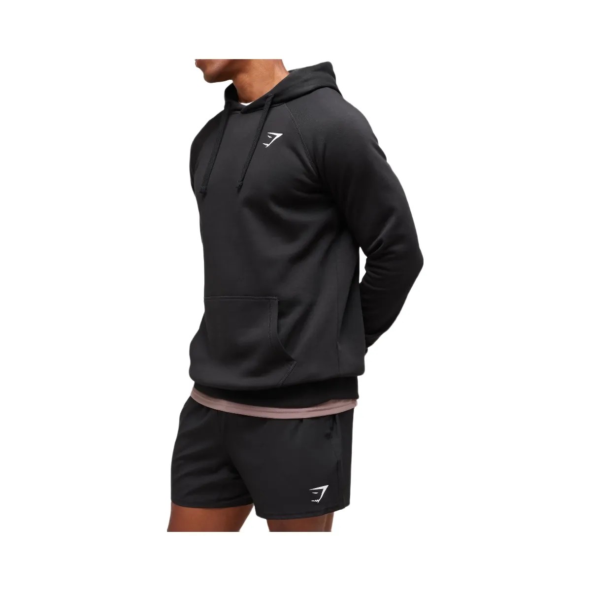 Gymshark Crest Hoodie - Black - HypeFly India View 3