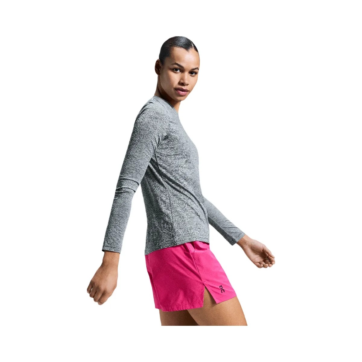 On Core Long-T Heather Gray - HypeFly India View 6