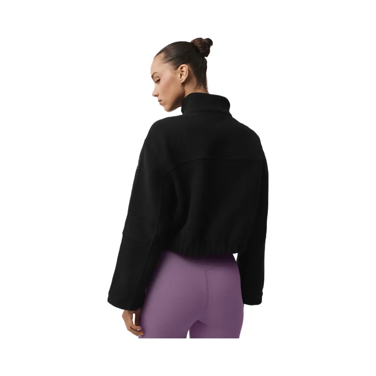 Alo Women's Double Face Wool City Girl Jacket - Black - HypeFly India View 3