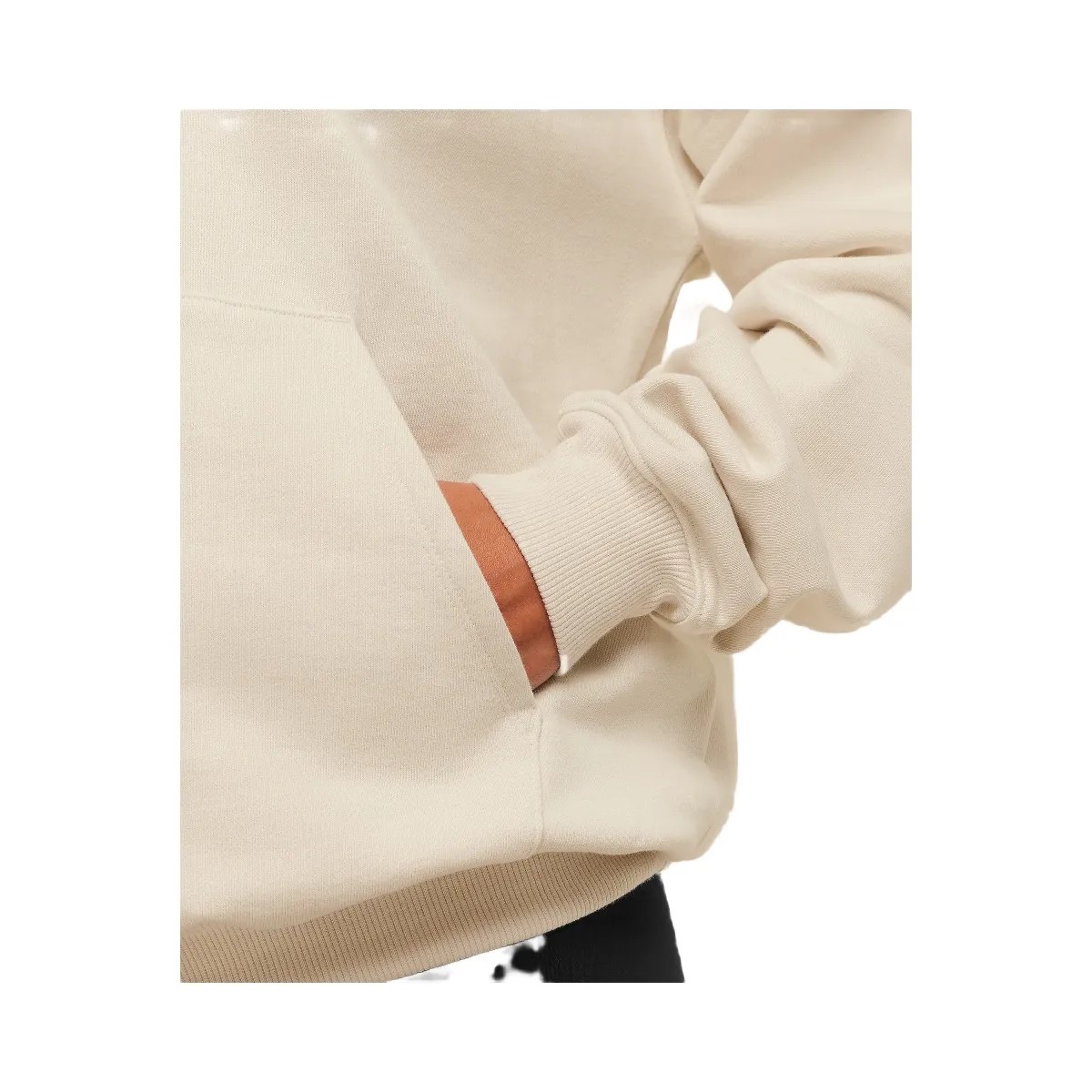 Gymshark Embossed Graphic Oversized Hoodie - Oat White - HypeFly India View 6