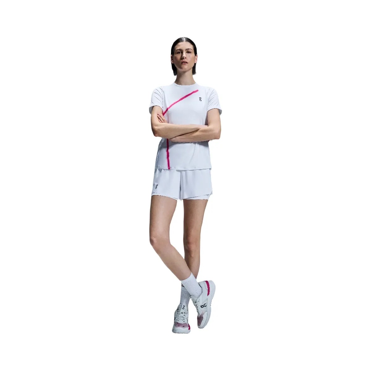 On Court Shorts White - HypeFly India View 6