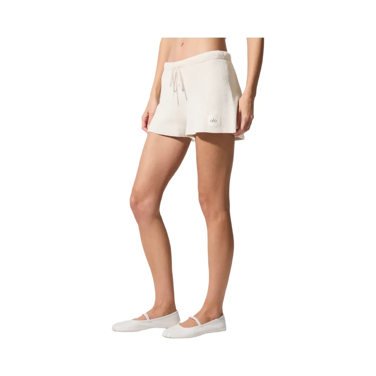 Alo Women's Supernatural Sweater Short - Ivory - HypeFly India View 1