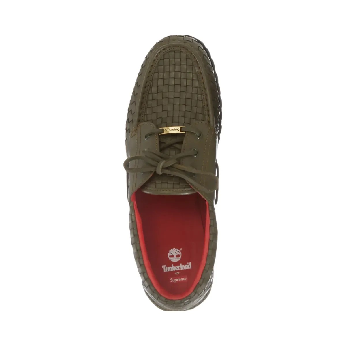 Timberland Woven Leather 3-Eye Lug Supreme Olive - HypeFly India View 3