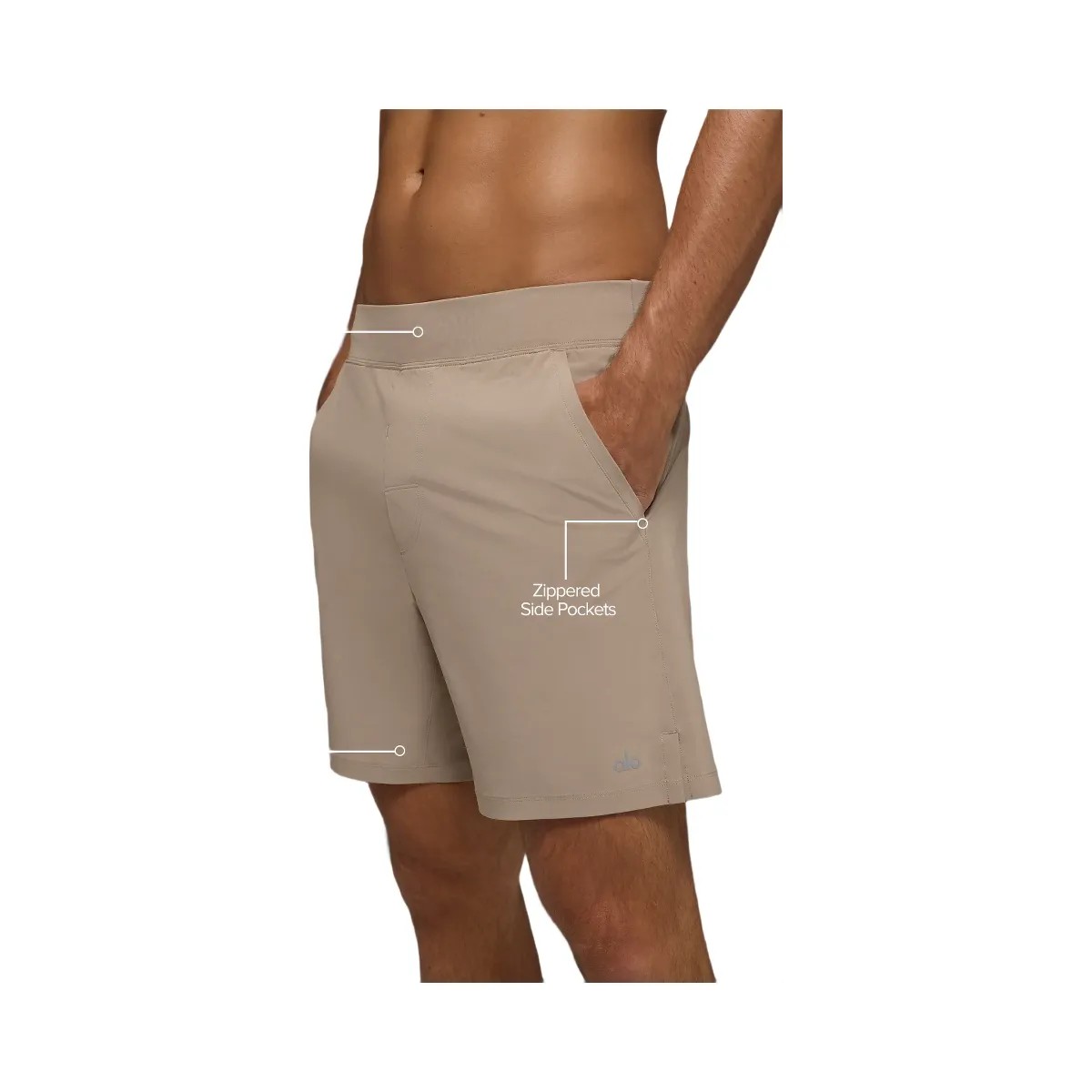 Alo Men's 7" Repetition Short - Gravel - HypeFly India View 2