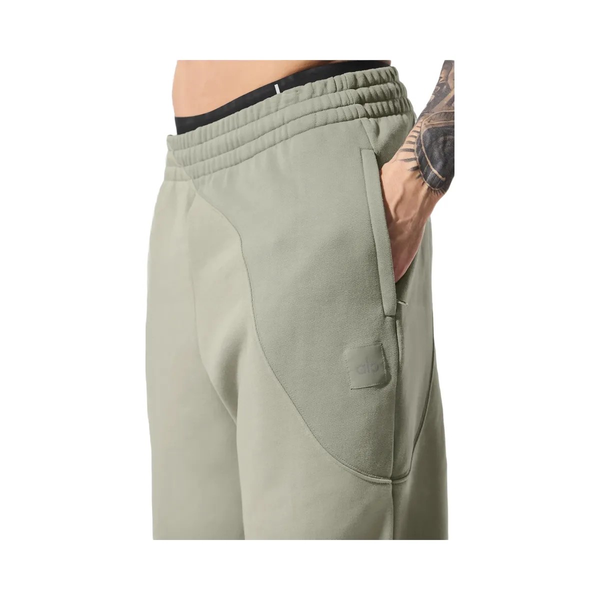 Alo Men's Make Waves Sweatpant - Limestone Tonal - HypeFly India View 2