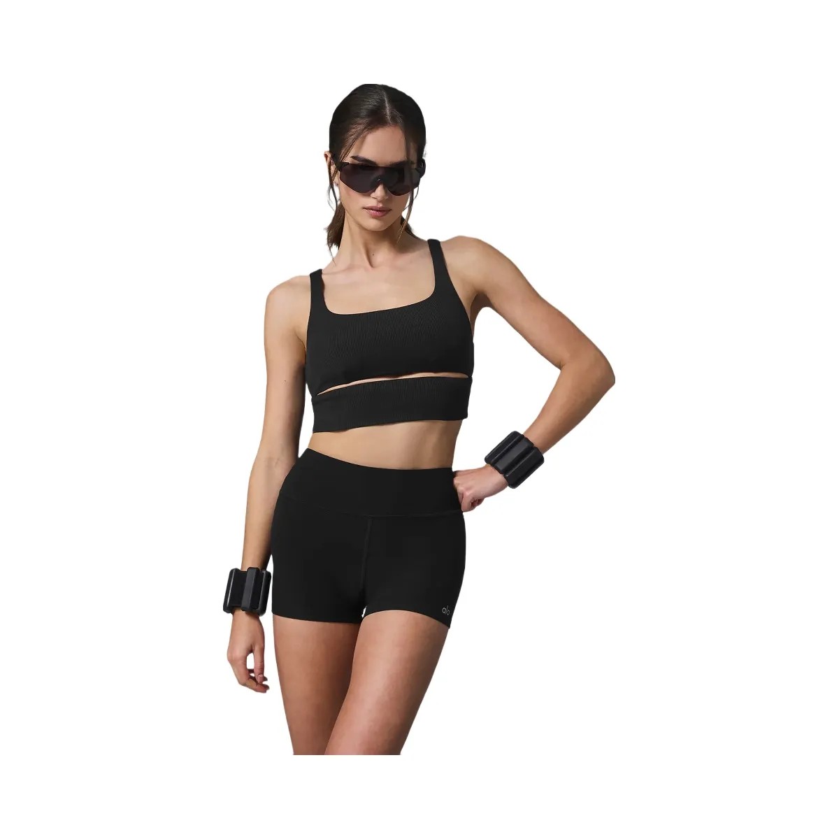 Alo Women's Alosoft High-Waist Carefree Short - Black - HypeFly India View 4