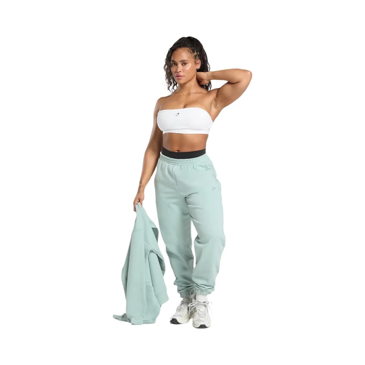 Gymshark Back Gains Graphic Joggers - Morning Blue - HypeFly India View 3