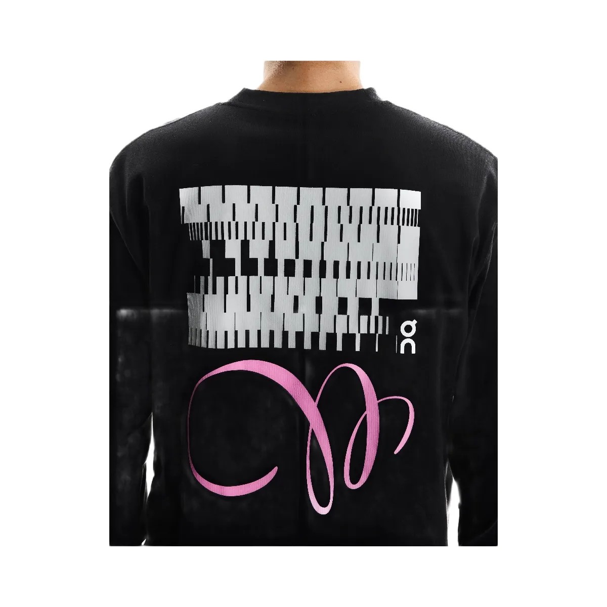 On Club Long-T Graphic Black - HypeFly India View 5