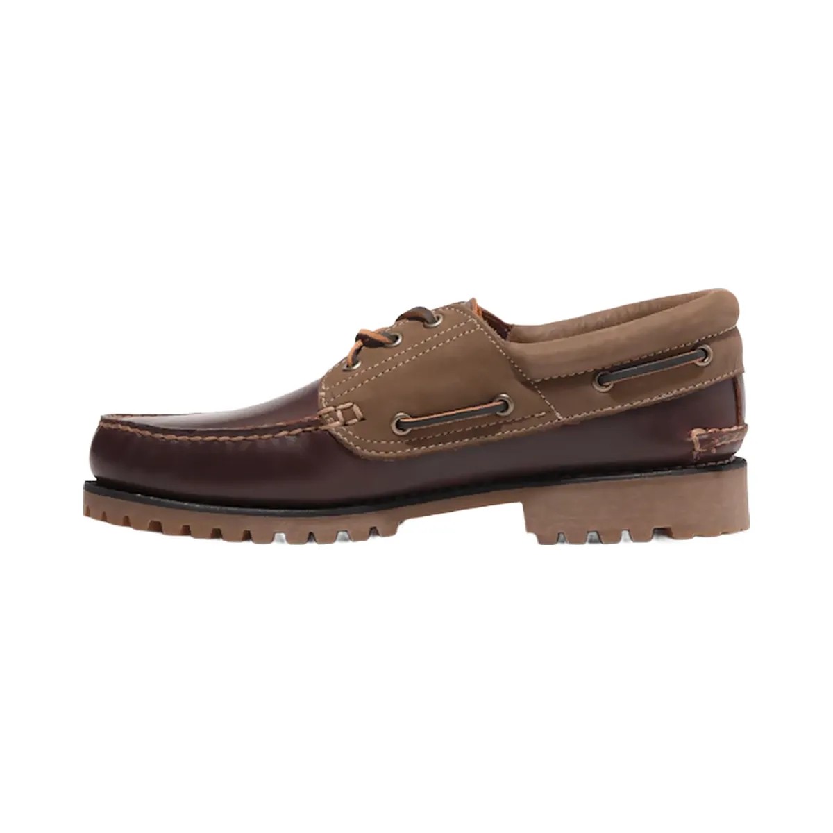 Timberland Authentics 3-Eye Boat Shoe Root Beer Full-Grain Men'S - HypeFly India View 5