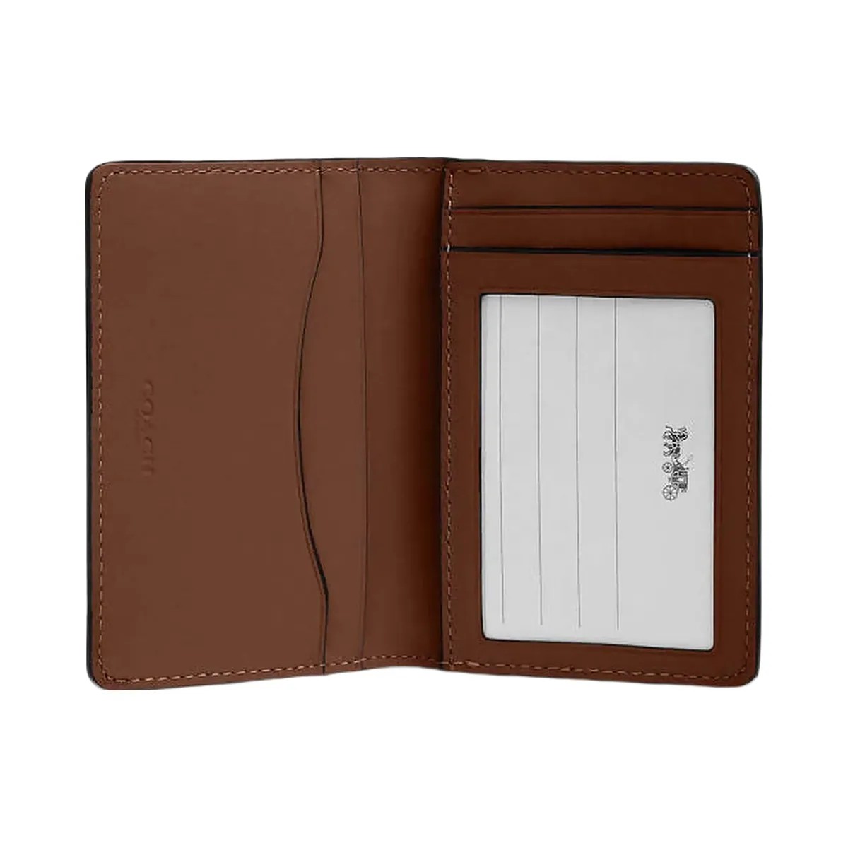 Coach Id Wallet Smooth Leather-Saddle - HypeFly India View 1